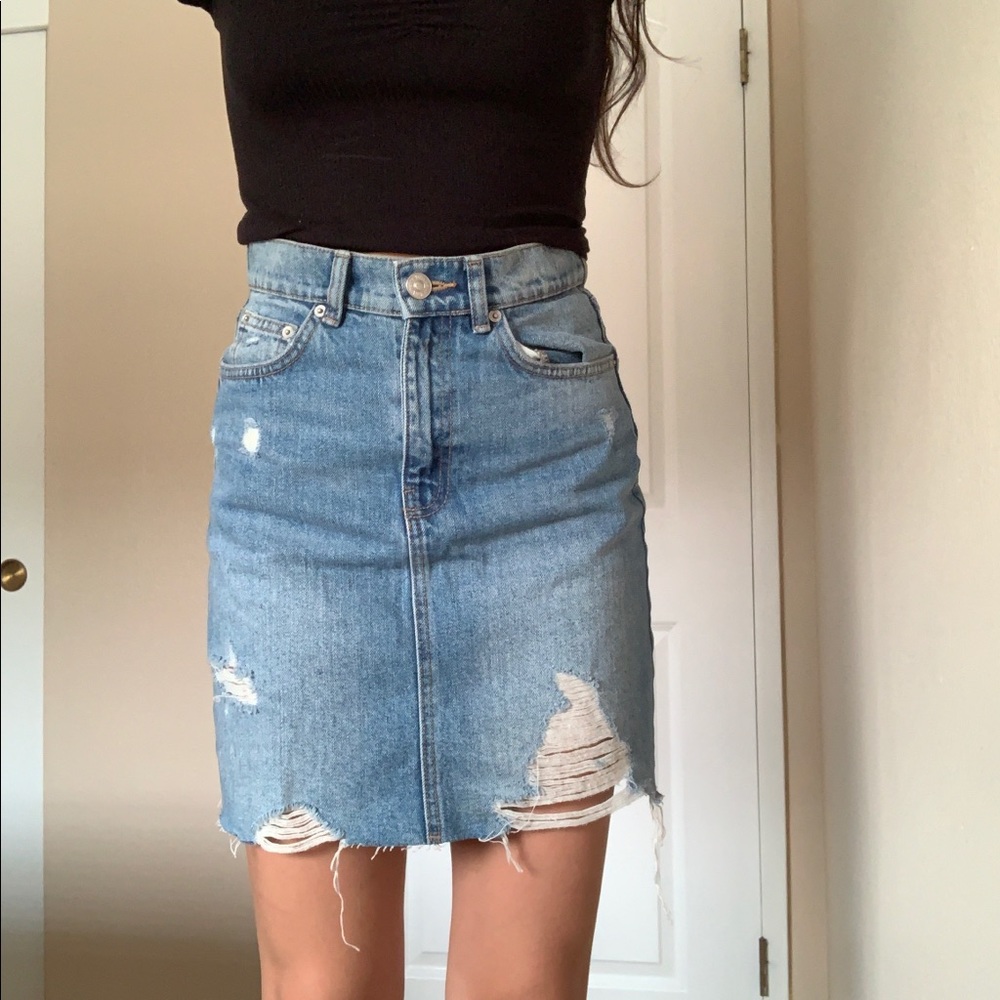 Zara denim skirt